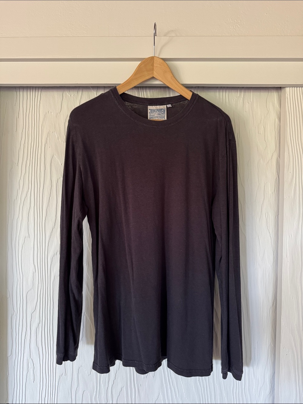 Jungmaven Men's Long Sleeve Crewneck Tee - Black